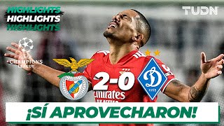 Highlights | Benfica 2-0 Dinamo | Champions League 21/22 - J6 | TUDN