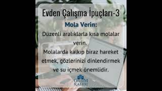 Evden Çalışma İpuçları