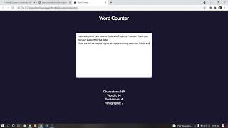Word Counter JavaScript With Source Code | Source Code & Projects