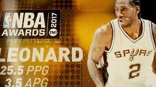2017 NBA Awards: MVP Nominee: Kawhi Leonard