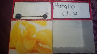 How to make a simple Potato chips vending machine DIY | CREATIVE CRAFTS