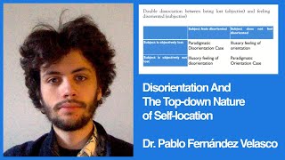 "Disorientation And The Top-down Nature of Self-location" | Dr. Pablo Fernández Velasco