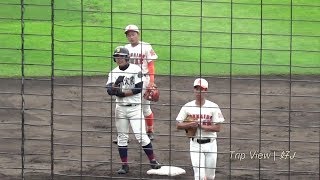 【'17秋】旭川実業 松田外野手、タイムリー二塁打！ 北海道栄 戦