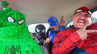 All Spider-Man's Dance in Car (Coffin Dance Music)