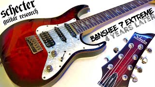 Schecter guitar review/ Banshee 7 Extreme black cherry burst...Uninspiring?