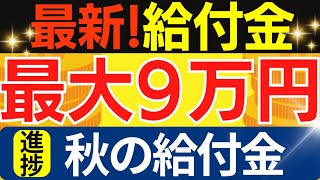 【最新給付金‼︎】９万円給付｜5万円給付｜３万円給付｜自治体の支援策｜概要｜対象者｜支給額｜申請期限｜令和6年度支給要件等