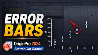 How to Add Error Bars to a Scatter Plot in OriginPro 2024 | Complete Tutorial