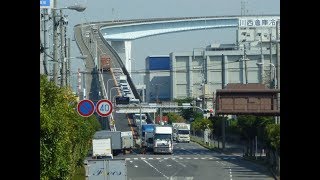 【車載動画】新なにわ筋-千本松大橋-なみはや大橋-国道43号線