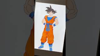 【ドラゴンボール】悟空の日に描いた悟空に色を塗ってみた‼️#shorts