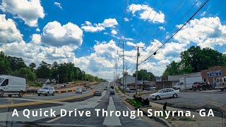 Quick Drive Through Smyrna, Georgia - Atlanta Suburb - 4K