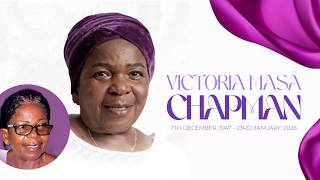 Burial Service of Ms. Victoria Masâ Chapman