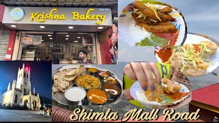 Shimla Food || Part 2 || Krishna Bakery || Mall Road Food || @shimlatour5576