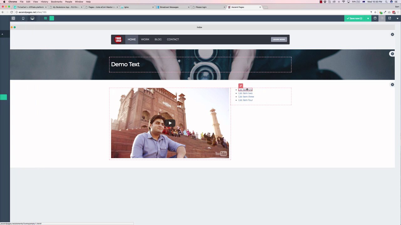 Ascendpages Demo Youtube