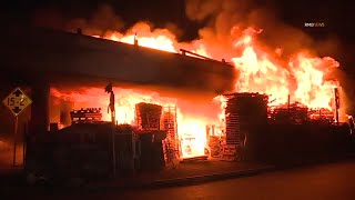 Officers direct traffic at downtown LA events as repairs to scorched 10 Freeway continue