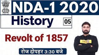 Class-05 || NDA - I 2020 || History || By Prabal sir || Revolt of 1857