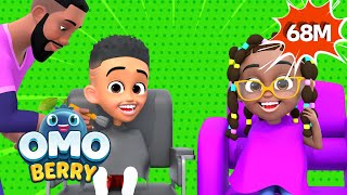 💈 Barber Shop Bop 💈 | OmoBerry | Sight Word Read Along Songs + Affirmations For Kids + Haircut Song