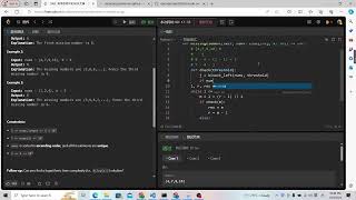 Leetcode 1060. Missing Element in Sorted Array (binary search answer)