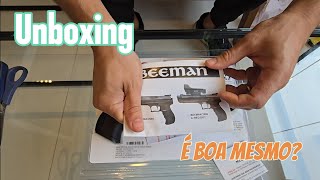 Unboxing Pistola Beeman #beeman #airsoft #tiroesportivo #taurus #cbc #pistola #unboxing #rossi #tiro