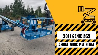 USED AERIAL WORK PLATFORM  | 2011 GENIE S65 | Leavitt Machinery [USED EQUIPMENT]1-888-247-0567