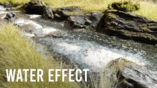 Build a realistic river  - water/foam effect -  Model railway - tutorial