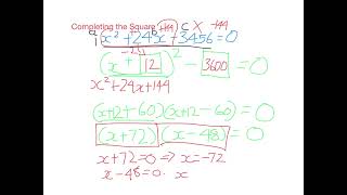 Quadratics Revision