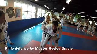 Knive Defense by Master Rosley Gracie