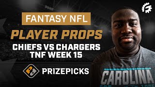 NFL FANTASY PLAYER PROPS ON PRIZEPICKS - WEEK 15 TNF: ROTOGRINDERS