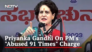 "Learn From My Brother": Priyanka Gandhi On PM's "Abused 91 Times" Charge
