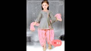 Latest dhoti kurti set design for kids, latest dhoti salwar kameez with jackets design 2024,