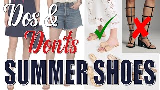 Dos \u0026 Don'ts Of Wearing Summer Shoes 2023 / How To Wear Sandals, Flats, Wedges, Sneakers