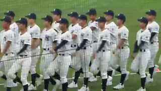 第97回全国高校野球大阪大会選手入場　東大阪大柏原