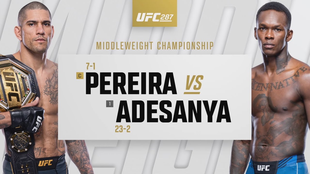 UFC 287: Israel Adesanya Vs Alex Pereira Highlights - YouTube