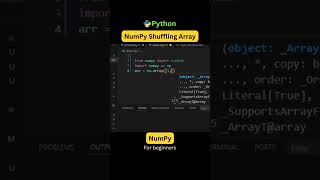 NumPy Shuffling Array | Shuffle Data with Python