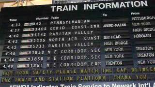 Train Schedule Board