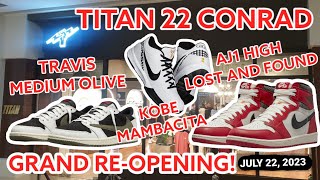 Titan 22 Conrad Grand Re-Opening Shock Drop Travis Medium Olive Kobe Mambacita Lost and Found Panda