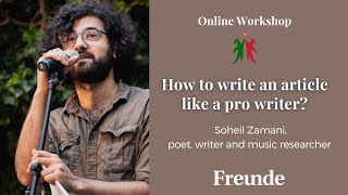 چگونه مانند یک نویسنده حرفه ی مقاله بنویسیم؟ How To Write An Article Like A Pro Writer?Soheil Zamani