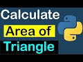 Python Program to Calculate the Area of a Triangle | Area of a Triangle