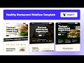 Healthy Restaurant Website Template | Vegan X - BRIX Templates