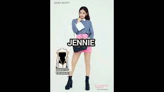 Blackpink member's body types #blackpink #shorts #jisoo #lisa #rosé #jennie #kpop #trending