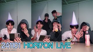 [241101] HORI7ON instagram live with Kim & Vinci (DAYTOUR: Anchor High GA)