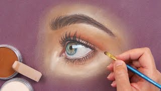 Painting a realistic eye with PanPastel