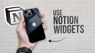 How to Use Notion Widgets on iPhone (full guide)