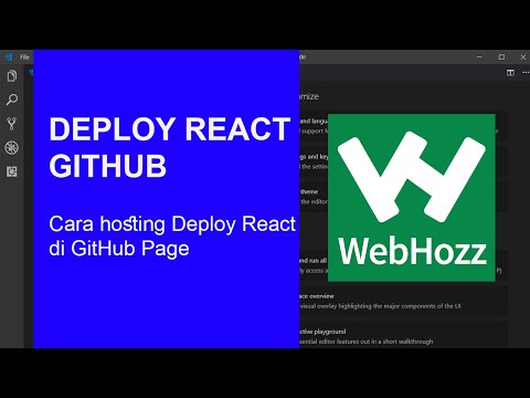 Belajar React JS : Cara Hosting Deploy React Di GitHub Page - YouTube