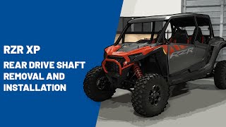 2024+ RZR XP | Rear Drive Shaft Removal and Installation | Polaris Off Road Vehicles