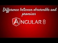 Difference between observable and promises | Observable | Promises | Angular 8