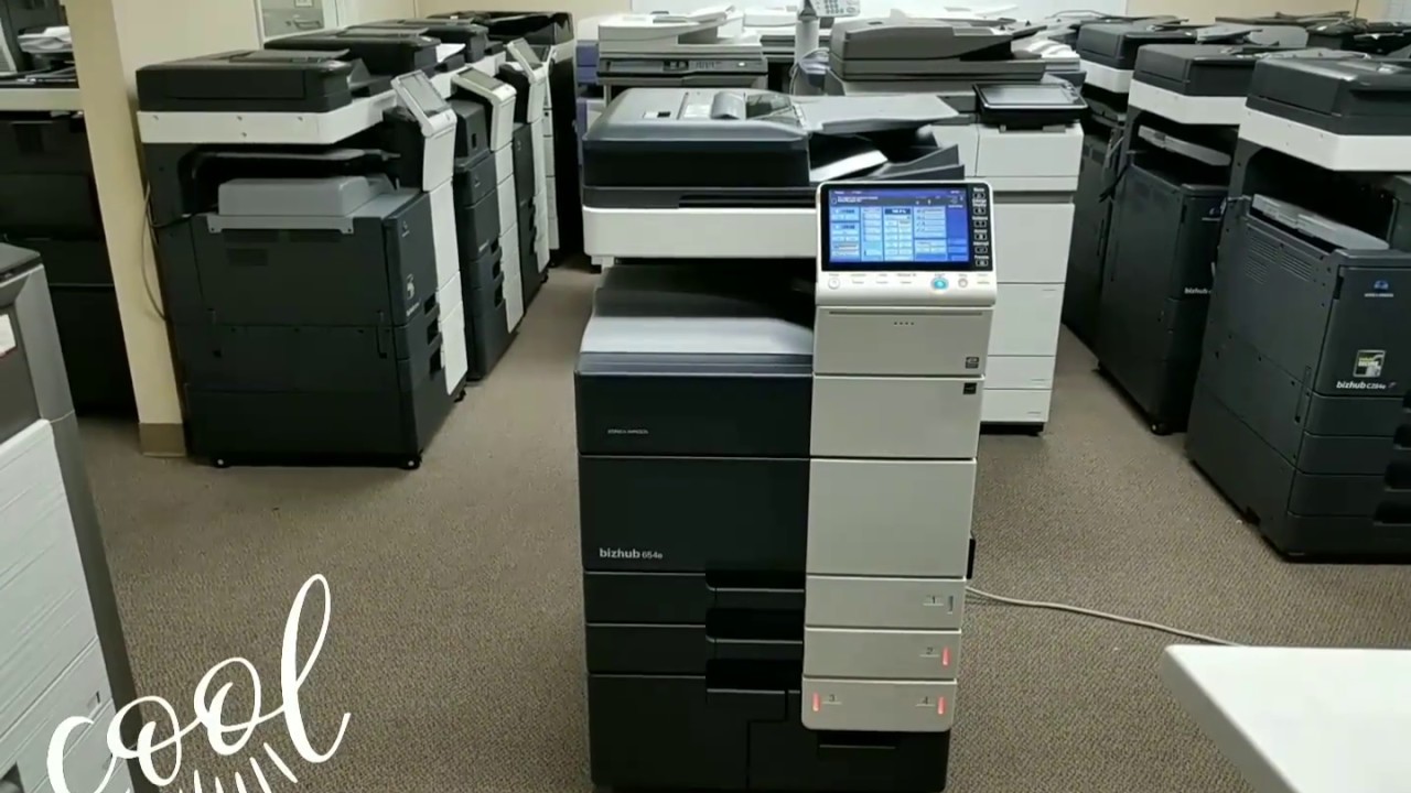 Konica Minolta Bizhub 654e - YouTube