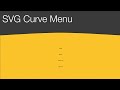 Vanilla Javascript: SVG Curve Hamburger Menu Tutorial