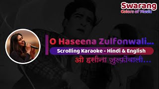 O Haseena Zulfonwali | Karaoke with Female Voice | Tanuja Utpal