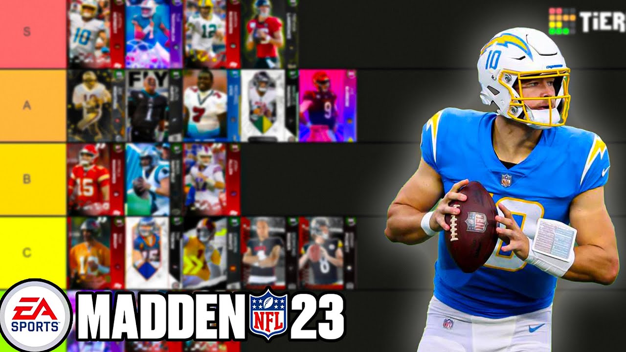 RANKING THE BEST QBS IN MADDEN 23 ULTIMATE TEAM | MADDEN 23 QB TIER ...