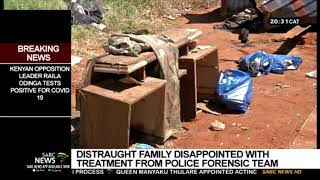 Family in Kimberley distraught following the treatment they received from a police forensic team